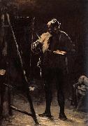 Honore Daumier The Painter before his Picture oil painting